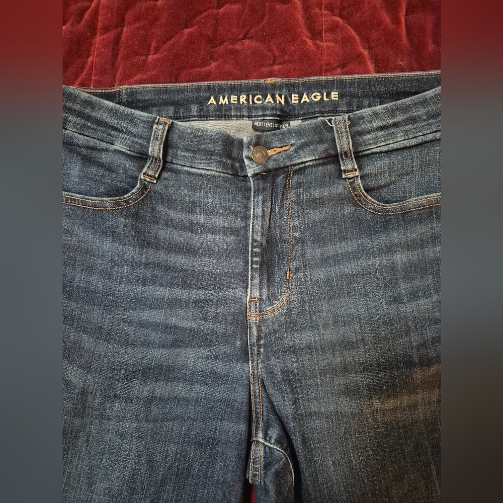 American Eagle Curvy High Rise Jeggings - Dark Blue